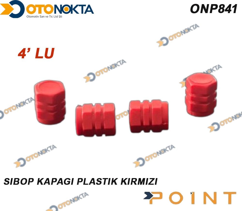 SİBOP KAPAĞI 4 LÜ PLASTİK KIRMIZI