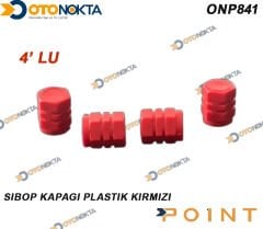 SİBOP KAPAĞI 4 LÜ PLASTİK KIRMIZI