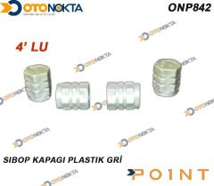 SİBOP KAPAĞI 4 LÜ PLASTİK GRİ