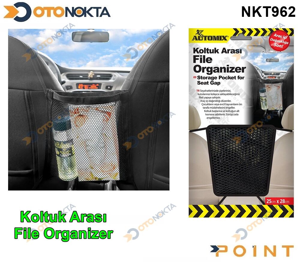 AUTOMİX KOLTUK ARASI ORGANİZER FİLE