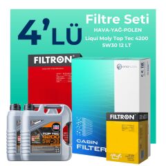 Filtron Mercedes Sprinter 315 Dizel Filtre Bakım Seti Liqui Moly Motor Yağlı (2006-2010) 4 Lü