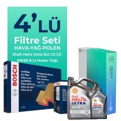 BOSCH Ford Mondeo 2.0 Dizel Filtre Bakım Seti Shell Motor Yağlı (2015-2018) 4 Lü