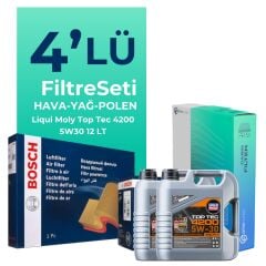 BOSCH Mercedes Sprinter 415 Dizel Filtre Bakım Seti Liqui Moly Motor Yağlı (2009-2012) 4 Lü