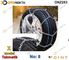 KAR ZİNCİRİ TAKMATİK X TİP NO:8 BAŞ ZİNCİR KNK