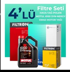 Filtron Alfa Mito 1.4 TB Filtre Bakım Seti Motul Motor Yağlı (2009-2018) 4 Lü
