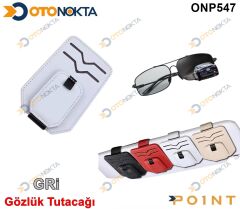 GÖZLÜK TUTACAK KARTİVİZLİK GRİ GEÇMELİ İTHAL POİNT