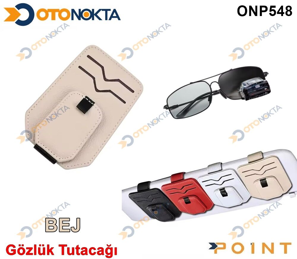 GÖZLÜK TUTACAK KARTİVİZLİK BEJ GEÇMELİ İTHAL POİNT