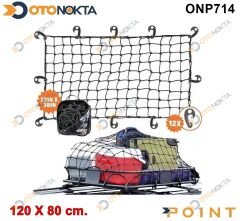 BAGAJ FİLESİ AĞ MODEL SİYAH BÜYÜK 120X80 4MM POİNT