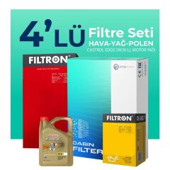 Filtron BMW 1.16 i Filtre Bakım Seti Castrol Motor Yağlı (2007-2011) 4 Lü