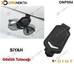 GÖZLÜK TUTACAĞI MIKNATISLI DERİ SİYAH POİNT