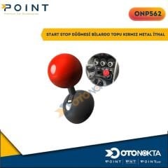 START STOP DÜĞMESİ BİLARDO TOPU KIRMIZ METAL İTHAL