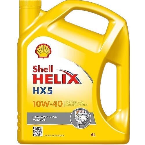 SHELL Helix Hx5 10W40 Motor Yağı 4 Lt (2024 Üretim)