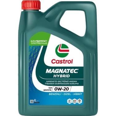 Castrol Magnatec 0W20 Motor Yağı 4 Lt (2025 Üretim)