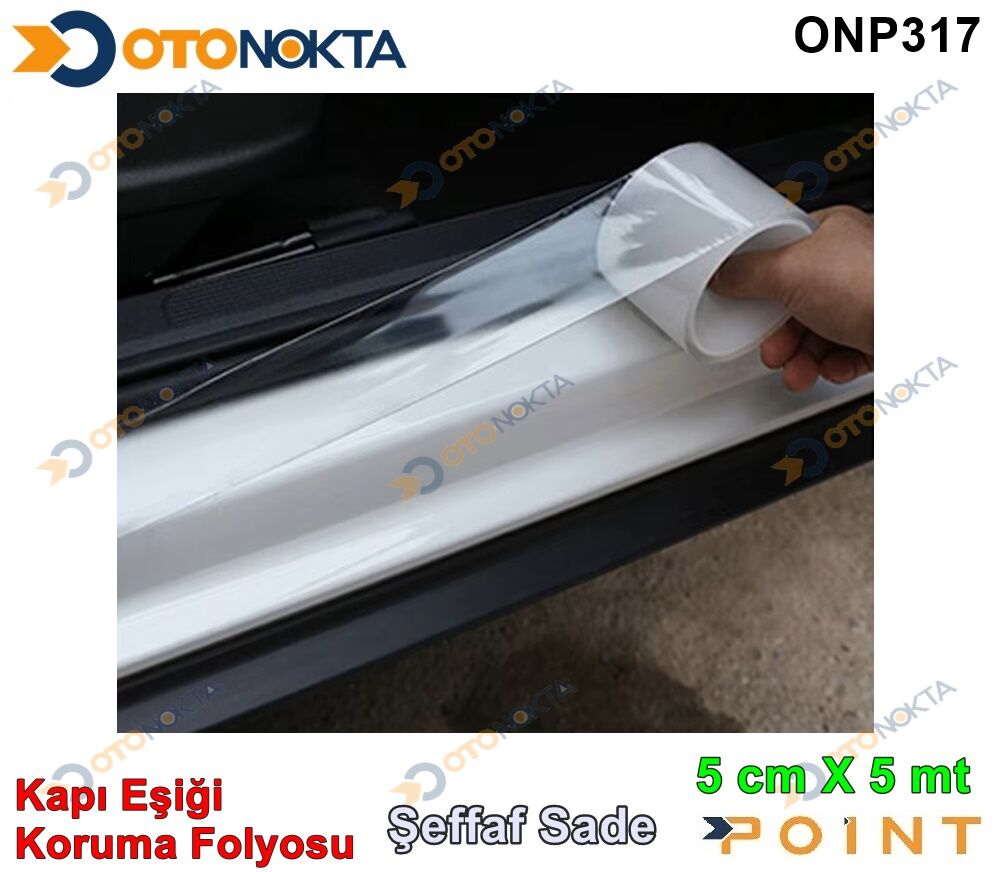 KAPI EŞİĞİ KORUMA FOLYOSU SADE ŞEFFAF 5 MT POİNT