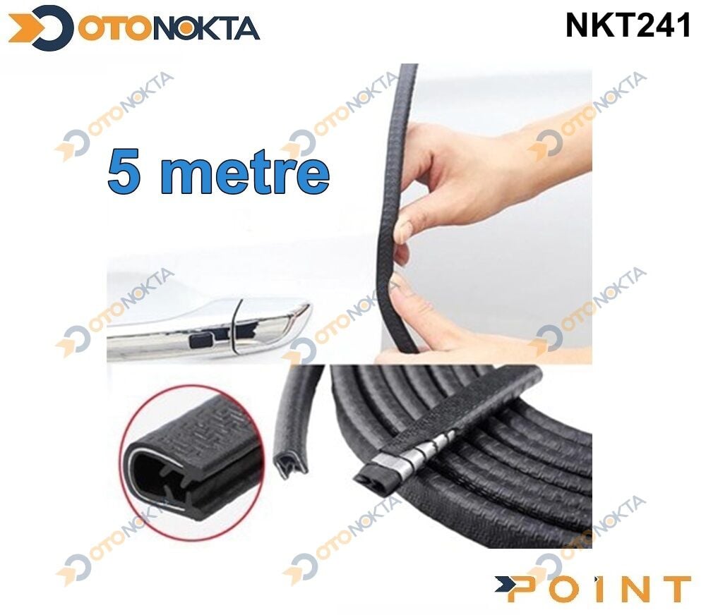 KAPI KORUMA FİTİLİ 5 METRE KALİTELİ METAL SİYAH