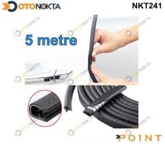 KAPI KORUMA FİTİLİ 5 METRE KALİTELİ METAL SİYAH