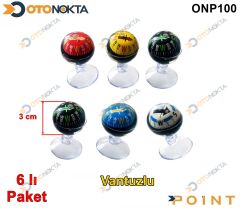PUSULA CAM ÖNÜ AYAKLI VANTUZLU KÜÇÜK 6 LI PAKET