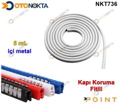 ARABA KAPI KORUMA FİTİLİ METAL 5 METRE BEYAZ