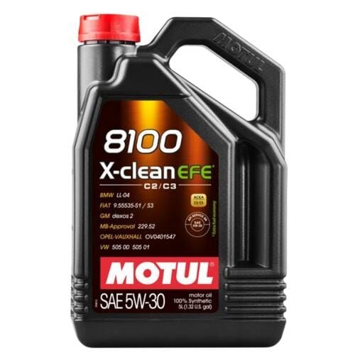 Motul 8100 X-Clean Efe 5W30 Motor Yağı 5 Lt (2025 Üretim)