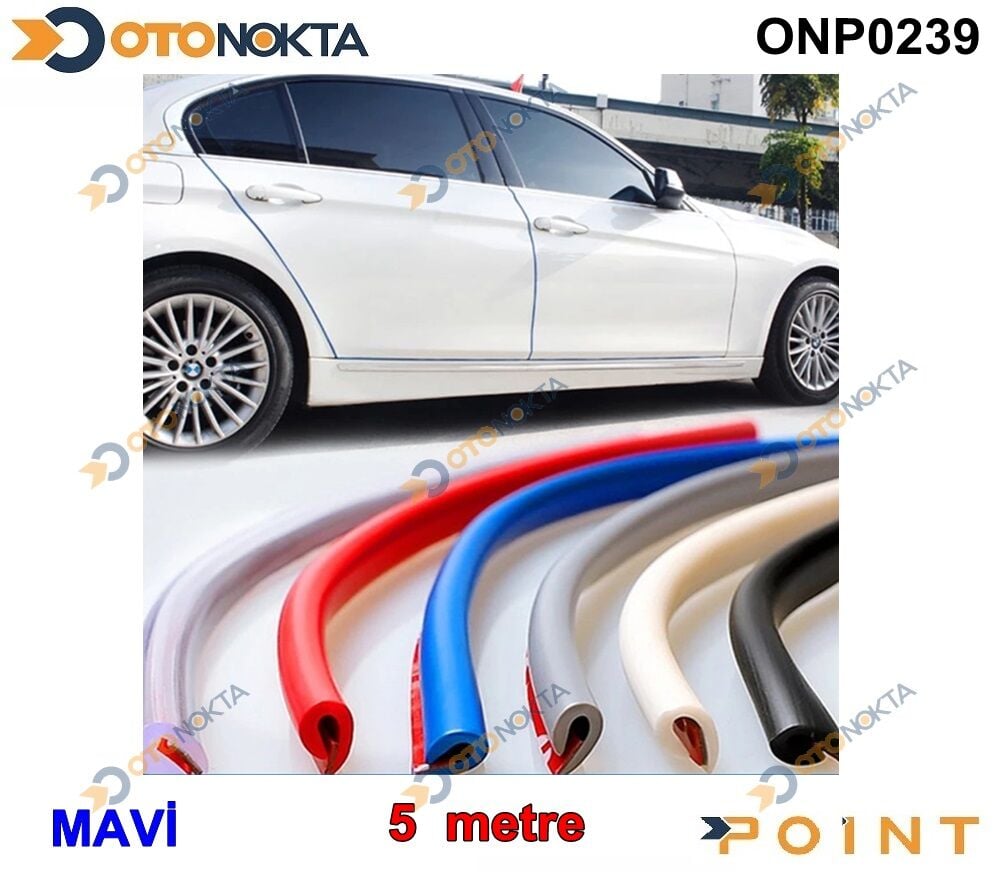 KAPI KORUMA FİTİLİ ŞERİT 5 METRE MAVİ  POİNT