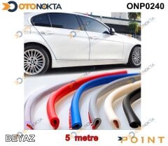 KAPI KORUMA FİTİLİ ŞERİT 5 METRE BEYAZ  POİNT