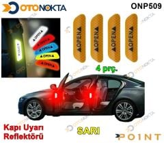 KAPI UYARI REFLEKTÖRÜ 4 PARÇA KIRMIZI SARI POİNT