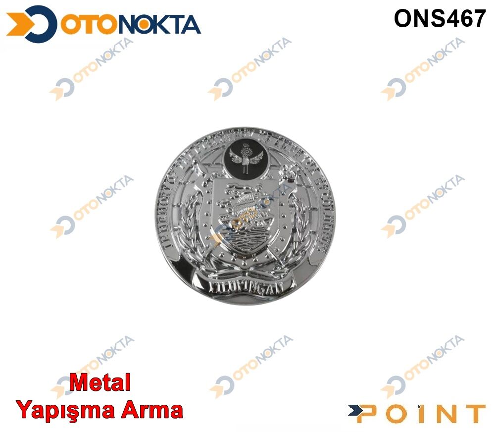 ARMA METAL YAPIŞMA ROZET GÜMÜŞ POİNT