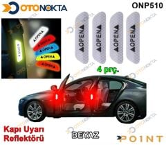 KAPI UYARI REFLEKTÖRÜ 4 PARÇA BEYAZ İTHAL POİNT
