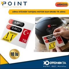 ARMA STİCKER YAPIŞMA MOTOR KAN GRUBU TR ARMA