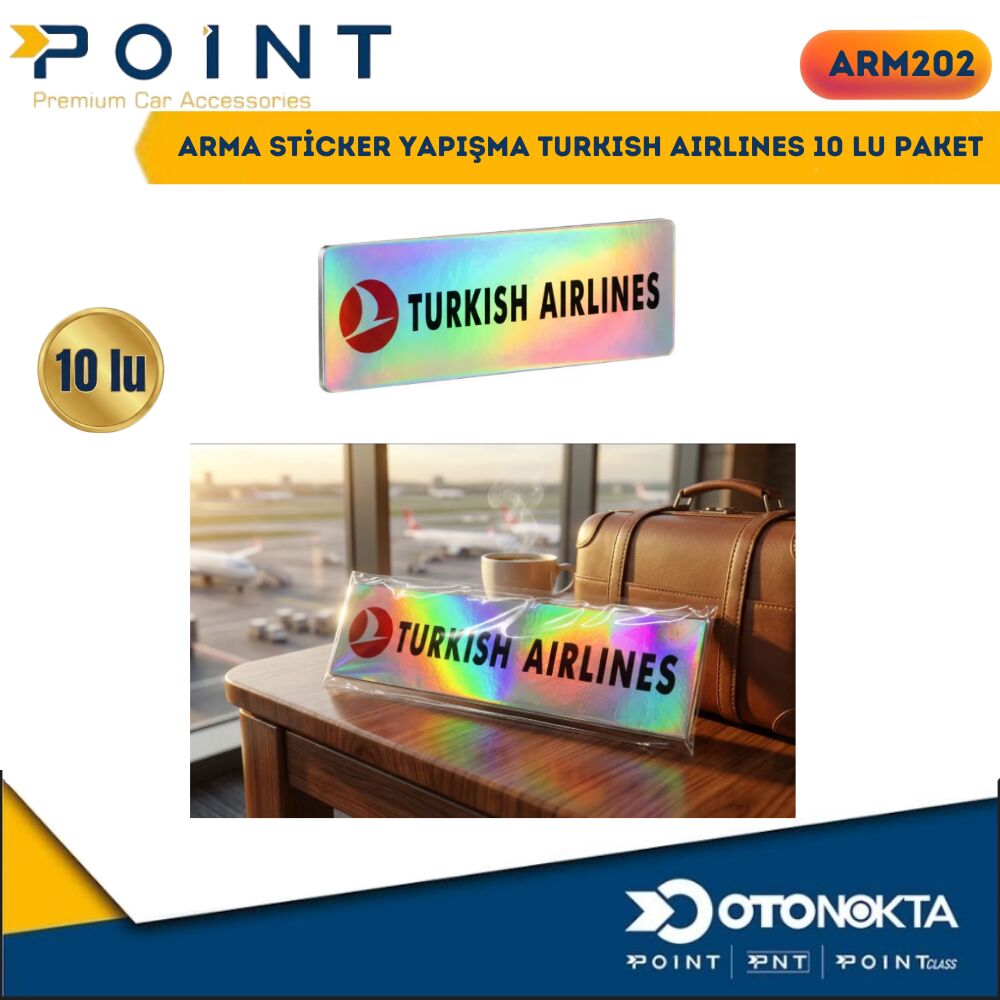 ARMA STİCKER YAPIŞMA TURKISH AIRLINES 10 LU PAKET