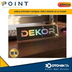 ARMA STİCKER YAPIŞMA YERLİ DEKOR 10 LU PAKET