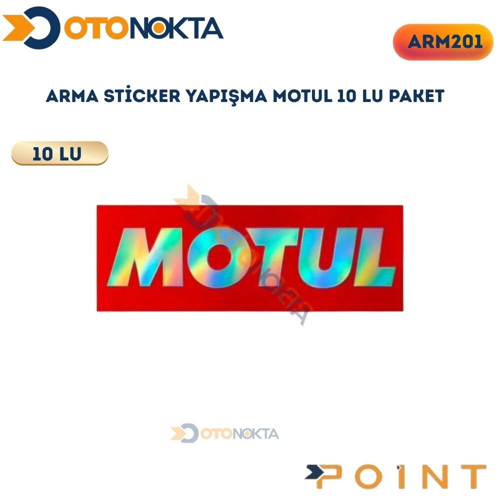 ARMA STİCKER YAPIŞMA MOTUL 10 LU PAKET