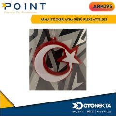 ARMA STİCKER AYNA SÜSÜ PLEXİ AYYILDIZ