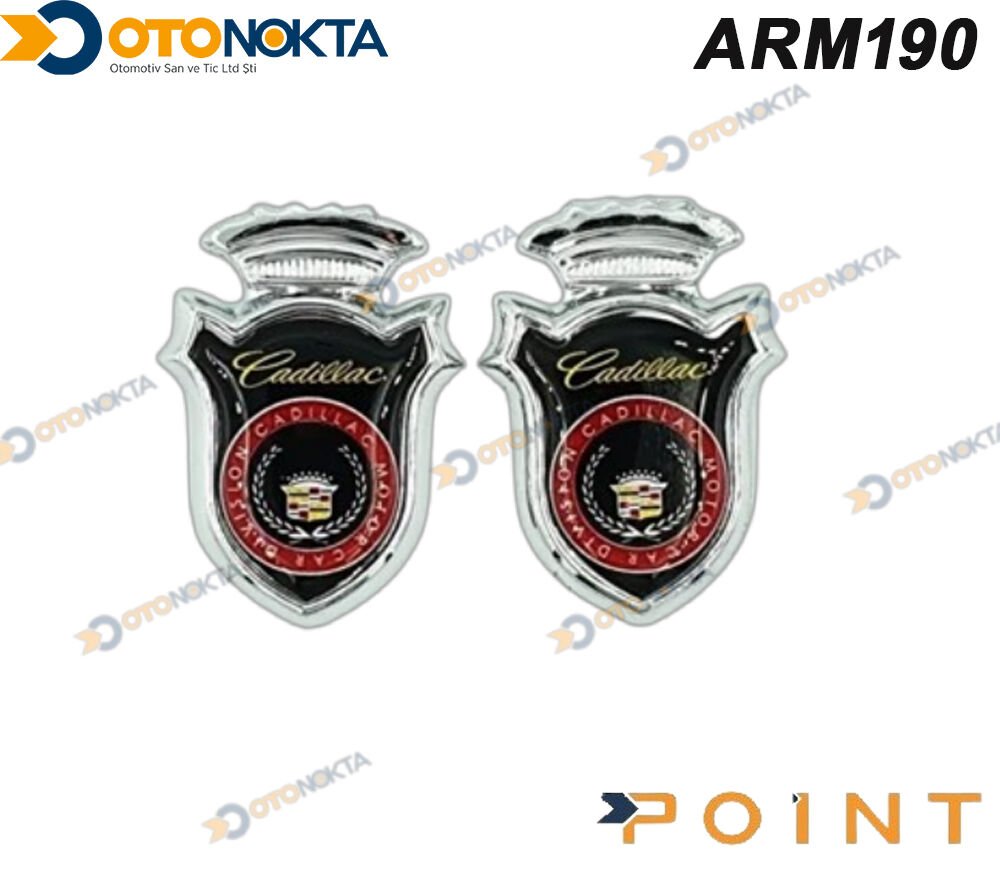 ARMA YAPIŞMA KÜÇÜK BOY SİYAH CADİLLAC LOGO ZUM