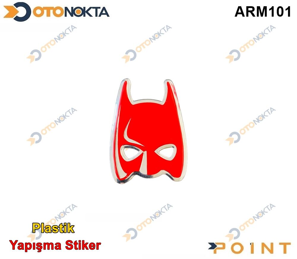 ARMA STİCKER BATMAN MASKE KIRMIZI