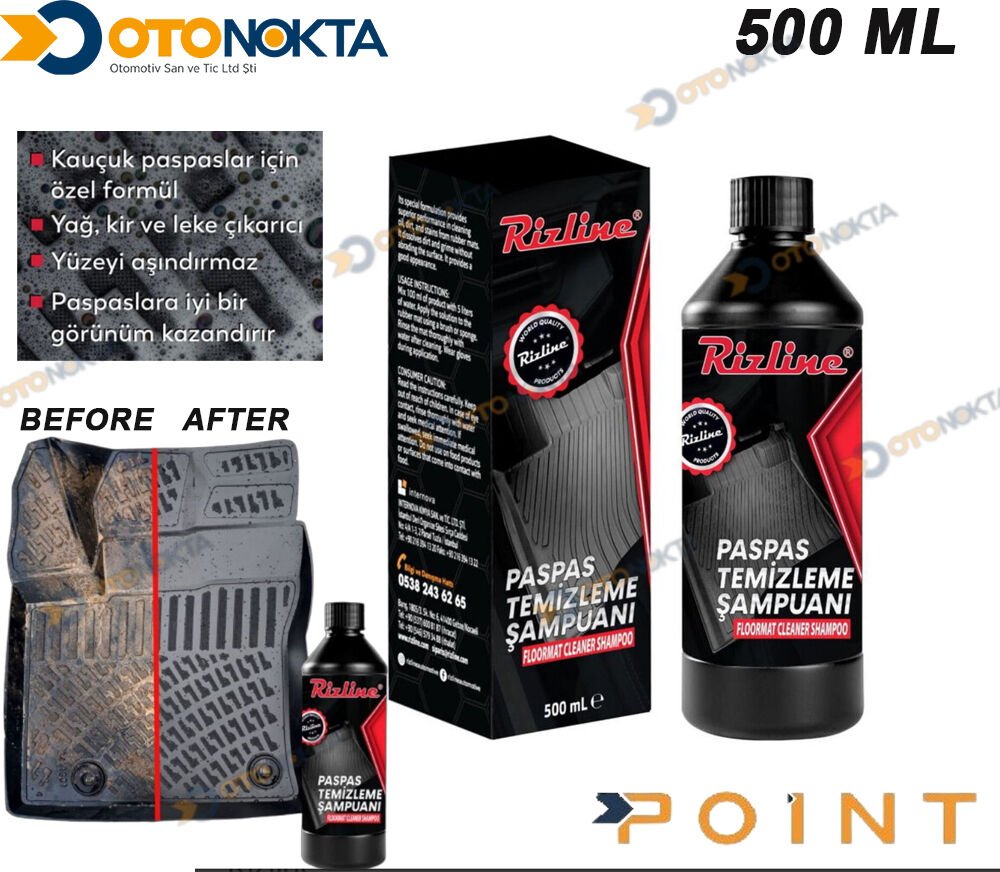 RİZLİNE ÖZEL PASPAS TEMİZLEME ŞAMPUANI 500 ML