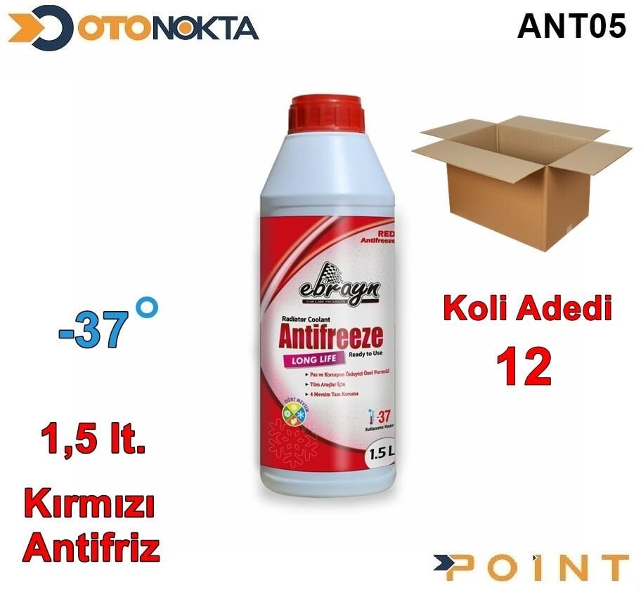 ANTİFİRİZ 1.5 LT -37 DERECE KIRMIZI POİNT