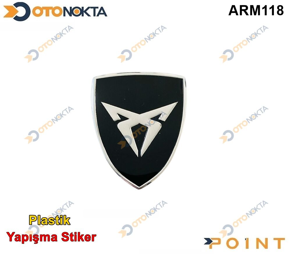 ARMA STİCKER KALKAN SİYAH CUPRA