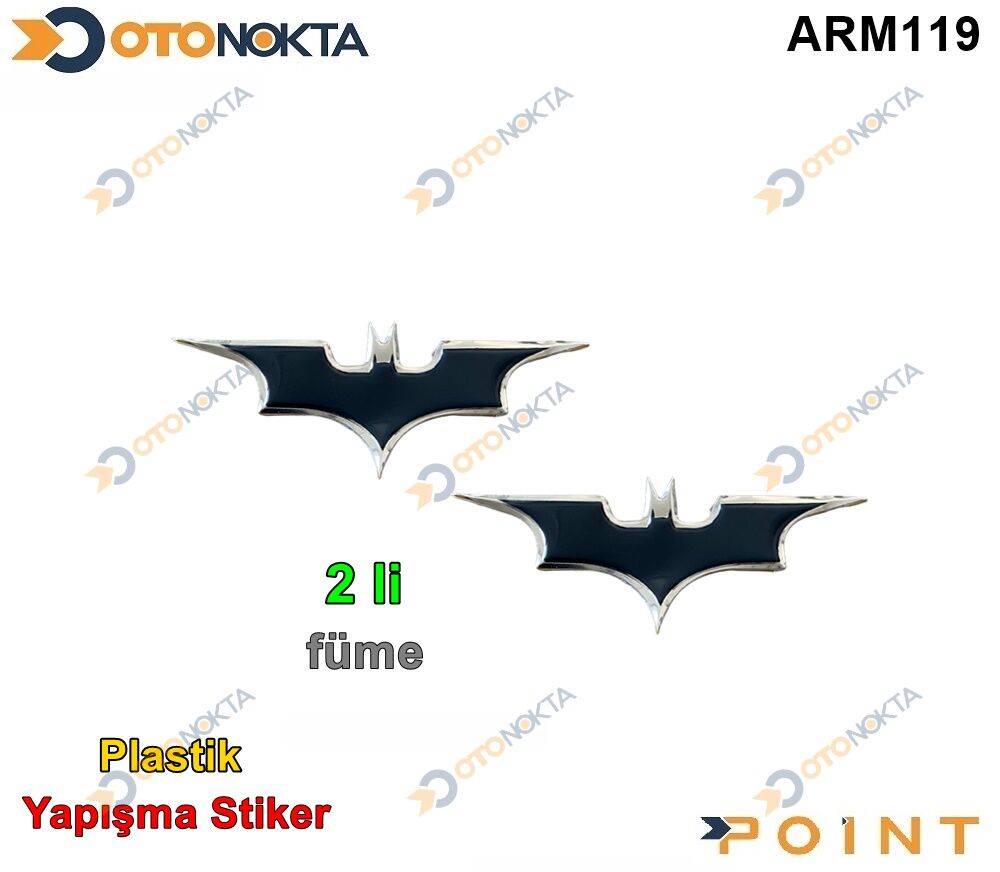 ARMA STİCKER BATMAN KÜÇÜK FÜME 2 Lİ