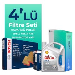 BOSCH Alfa Mito 1.4 TB Filtre Bakım Seti Shell Motor Yağlı (2009-2018) 4 Lü