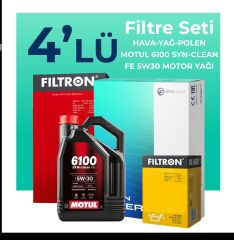 Filtron Volvo S80 1.6 Dizel Filtre Bakım Seti Motul Motor Yağlı (2013-2015) 4 Lü