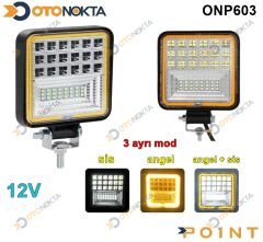 SİS ÇALIŞMASI  LED  KARE 42 LED 12V BEYAZ POİNT