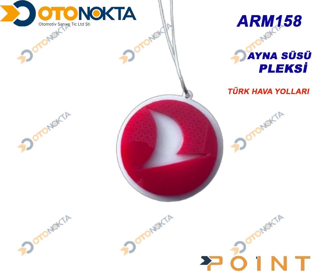ARMA STİCKER AYNA SÜSÜ PLEXİ TÜRK HAVA YOLLARI