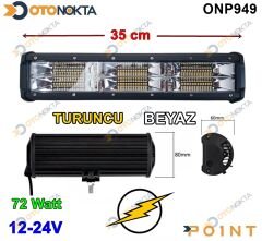 ÇALIŞMA LAMBASI BEYAZ SARI ÇAKAR 72W 10-30V 35CM