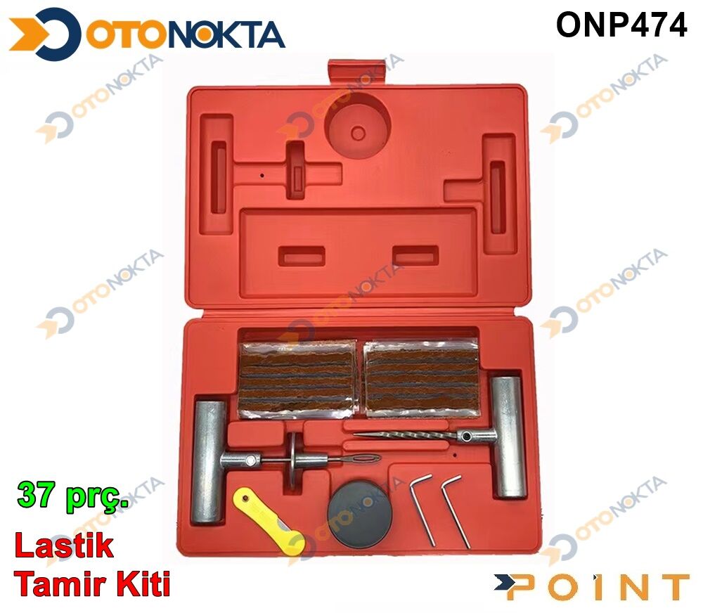 LASTİK TAMİR KİT SET ÇANTALI 37 PARÇA İTHAL POİNT