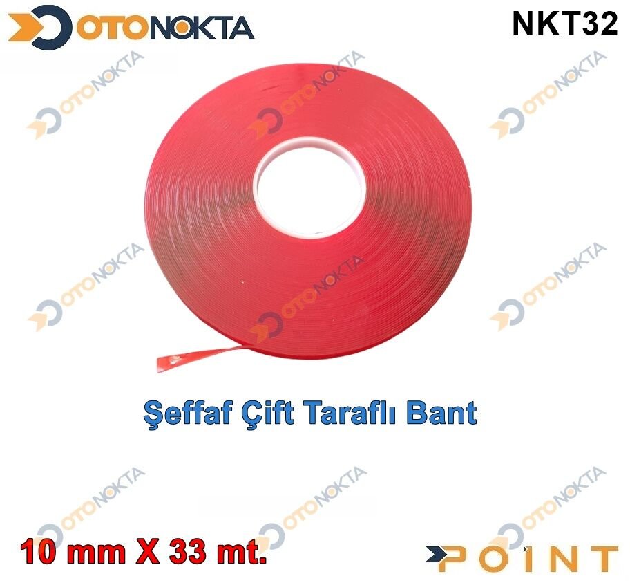 ÇİFT TARAFLI BANT SİLİKON  10MM X 33 METRE