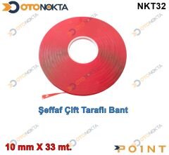 ÇİFT TARAFLI BANT SİLİKON  10MM X 33 METRE