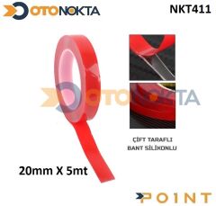 ÇİFT TARAFLI BANT SİLİKON 20MM X 5 METRE