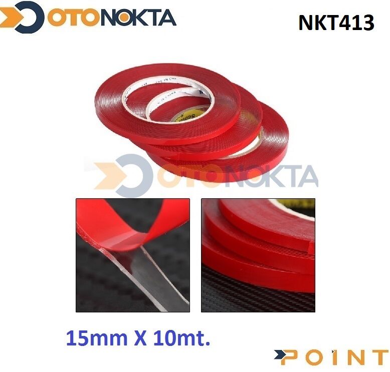 ÇİFT TARAFLI BANT SİLİKON 15MM X 10 METRE