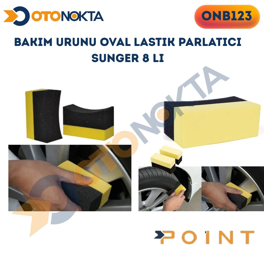 BAKIM ÜRÜNÜ OVAL LASTİK PARLATICI SÜNGER  8 Lİ